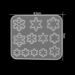 New Christmas Multi Shapes Snowflake Pendant Silicone Mold Hanging Epoxy Resin Mould For DIY Christmas Tree Decor Jewelry Making