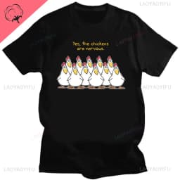ME SUDA LA POLLA Cute Chicken Cartoon Print Tshirt Men Women Casual Cotton Unisex Sports Top T Shirt Streetwear Creativity Shirt