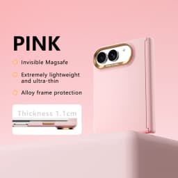 Luxury Skin for MagSafe Magnetic Phone Case, for iPhone Duo with Hinged anti Drop Protective Cover For iPhone Duo Fold Case
