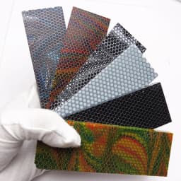 DIY Knife Handle Material Plate C-Tek Resin Material for Knife Handle Patch Snake Grain Honeycomb Pattern Handle Material