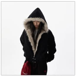 Men Short Hooded Parka Men Thickened Warm Cotton Coat Men American Style Fur Collar Outerwear Men Casual Windproof Fleece Parkas