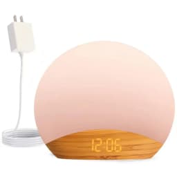 Awakening Wake Up Sunrise Alarm Clock Table Clock Dimmable with 3 Ring 8 Nightlight 26 Sound Sleep Timer Night Light
