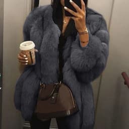 2026 Winter Plus Size Faux Fur Long Coat Women Elegant Long Sleeve Fluffy Cardigan Jacket Ladies Large Thick Warm Furry Outwear