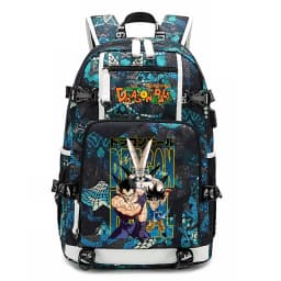 Dragon Ball Z Printed Student Backpack Large Capacity Casual Daypack for Kids Teenagers School Travel