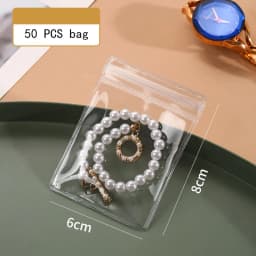 Drawer Organizer Self Sealing Plastic Jewelry Zip Lock Bags Reclosable Thick Transparent Ziplock Gift Packaging Storage Pouches