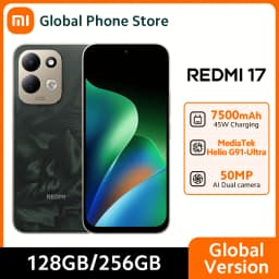 Global Version Xiaomi Redmi 17 Smartphone 45W Turbo Charging 7500mAh 120Hz 6.9" Display 50MP Camera MTK Helio G91-Ultra CPU