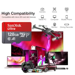 Original SanDisk Memory Card 128GB 64GB 32GB TF Micro SD Card Class 10 UHS-I Flash Card Memory for Smartphone PC