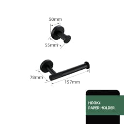 Black Bathroom Accessories Brass Knurled Kit Paper Holder Towel Rack Shelf Single Towel Holder Toilet Brush Holder Hook