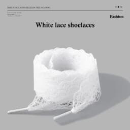 Fancy Lace 2.9CM Width Flat Shoelace for Sneakers Shoelaces for Women Casual Shoes Black White Shoe Laces Accessorices