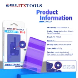 JTX IR 3 Motherboard Short Circuit Finder Pad 35C Thermochromic Color Change Test Sheet for Phone Mainboard Fault Detection