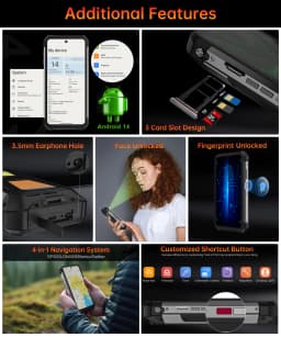 Unihertz 8849 Tank 2 PRO Rugged Smartphone Android 14 with Projector 24GB 512GB Mobile Phone 23800mAh 120W charger 6.79" Display 120HZ Phone