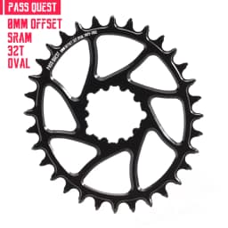 Round Oval 0mm Offset For SRAM Gx XX1 Eagle GXP PASS QUEST Crankset Round MTB Narrow Wide Chainring 28T 30T 32T 34T 36T 38T