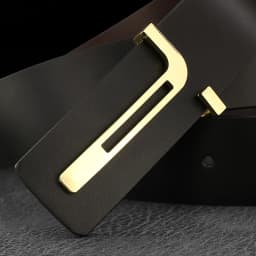 High Quality Casual T Letter Belt Men Leather Smooth Buckle Fashion Personality Belt Young Men Casual Cowhide Ceinture Homme