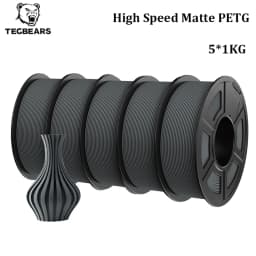 TECBEARS High Speed Matte PETG 3D Filament 1.75mm PETG Multi Color Combination Set FDM 3D Printer Materials DIY Gift 1KG/1Roll