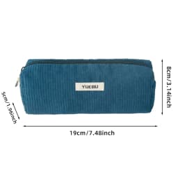 New Retro Corduroy Solid Color Pencil Case, Coin Purse, Artistic Minimalist Cosmetic Bag, High School Student Storage Bag
