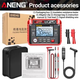 ANENG MH13 Ohm Voltage Tester Digital Multimeter Megometro Insulation Earth High Resistance Meter Tester Megohmmeter Tool