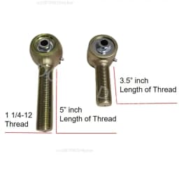 4130 1.25 SUV Reconstruction 1 1/4 Biased Lever End Kit,1 piece Johnny joint+1 piece stopper+1 piece nut