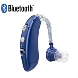 Rechargeable Digital Hearing Aid Adjustable Tone Best Sound Amplifier Portable Deaf Elderly BTE Hearing Aid