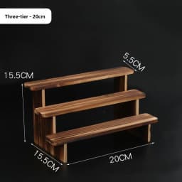 Pure Wood Display Stand Storage Rack Desktop Figurine Bubble Mat Doll Meat Green Plant Multi-layer Staircase Rack