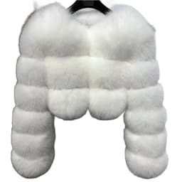Women Faux Fox Fur Coat Solid Short Jacket V Neck Solid Long Sleeve Thick Warm Fur Office Lady Elegant Casual 2026 Autumn Winter