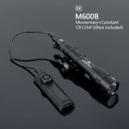 Tactical Surefir M600 M300 Airsoft Powerful Flashlight Dual Pressure Switch AR15 20mm Rail Hunting LED White Lamp Scout Lights