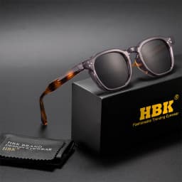 HBK Fashion Retro Men Sunglasses Classic Square Frame Design Sun Glasses Women Outdoor Travel Party Business Festival Gift