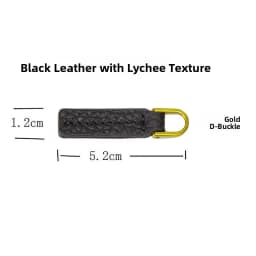 Top Layer Cowhide Zipper Pull Tab Detachable Copper Screw Rod Hardware D Buckle Handbag Resistant Pull Handle Clothing Access...
