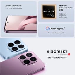 Global Version Xiaomi 17t Mobile Phones Hdr10 6.59' Amoled Display 50Mp Leica Summilux Lens 650Omah Battery Xiaomi Hyper Ai Smartphone