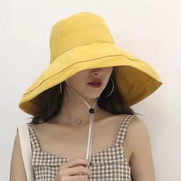 Sun Hat Women Summer Bucket Hats With Double Sided Fisherman Hat Female Sun Protection Windproof Foldable Beach Hat Gorros