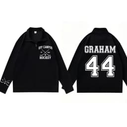 Briar Hockey Sweatshirt Off-Campus Pullover Quarter Zip Hockey Romance Sweatshirts Briar U Campus Hockey Clothes Male Clothing