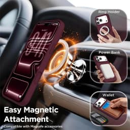 Liquid Silicone Magnetic Case for iPhone 17 Air 16 15 14 13 12 18 Pro Max Plus 17Pro 18Pro for Magsafe Burgundy Red Phone Cover