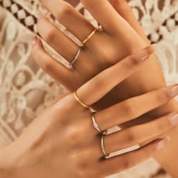 MODIAN 925 Sterling Silver Irregular Cross Line Concave And Convex Metal Texture Rings For Women Fashion Gold Color Fine Jewelry