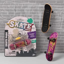 Finger Skateboard Shallow Concave Double Upturned Blister Card Package Fingerboard with Metal Bridge Competitive Fingertip Toy