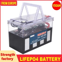12V Lifefoe4 Battery 100AH Rechargeable Battery Pack 100ah With USB Cigarette Lighter Lithium Iron Phosphat RV Camping Battery
