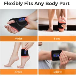 NEW Rechargeable Red Light Therapy Wrist Wrap 48PCS LED Red and Infrared Light for Hand, Wrist, Finger, and Joint Discomfort