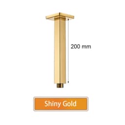 Bathroom Accessories Shower Arm Square Wall & Ceiling Mounted Shower Head Support Brushed Gold, Black, Gold, Rose, Gun Metal