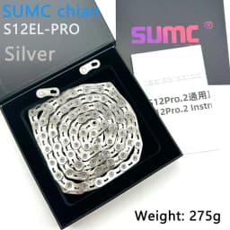 sumc 12 speed bike chain crescent chain road bike mountain bike chain 126 links ultra light bike chain for Shimano