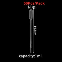 0.2/0.5/1/2/3ML Disposable Plastic Squeeze Transfer Pipettes Dropper For DIY SIlicone Epoxy Resin Molds Jewelry Making