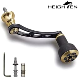 HEIGHTEN 56mm Reel Handle (With 24mm TPE Knob) for Shimano Twin Power Daiwa Certate LT Spinning Reel