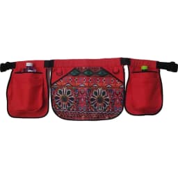 Ethnic Pattern Portable Waist Bag Waterproof Oil-resistant Adjustable Belt Apron Large-capacity Polyester