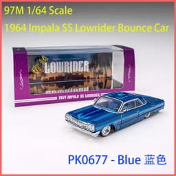 97M Model 1/64 Scale 1964 Impala SS Lowrider Bounce Car Alloy Car Model Classics Adult Souvenir Gift Static Display