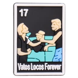 1pcs Mexican Playing Cards PVC Funny Figures Garden Shoe Charms Clog Buckle Decorations For Wristbands Boys Girls Party Present
