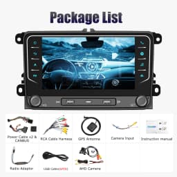 ESSGOO 2 Din Android 15 Car Radio Wireless Carplay Car Multimedia Player GPS WiFi For Volkswagen Skoda Octavia golf 5 6 touran passat polo Jetta