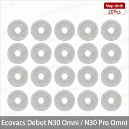 Ecovacs Debot N30 Omni / N30 Pro Omni Robot Vacuum Replacement Part Accessory Main Side Brush Hepa Filter Mop Dust Bag