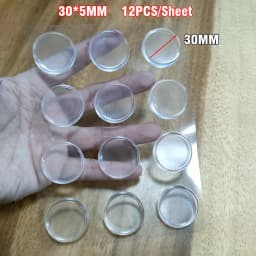 1 Sheet Self Adhesive Buffer Pads Silicone Door Stopper Cabinet Bumpers Wall Protector Furniture Refrigerator Anti-crash Pad