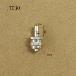 2PCS/Bag Tracheal Joint Glue Machine Tracheal Metal Adapter Pin Tube Connector Tracheal Extension Luer Adapter