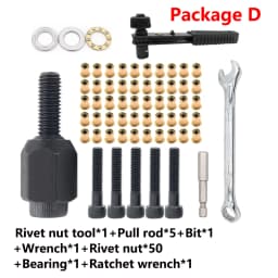 Rivet Nut Tool M3 M4 M5 M6 M8 Thin Iron Manual Electric Riveter Flat Head Threaded Rivnut Tool Accessory Simple Installation