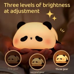 Cute Silicone Night Lights Sheep Cartoon Bedroom Lamp for Children's Room Decor Rechargeable Timing Dimming Sleep Night Light