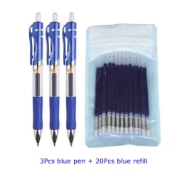5/23pcs/set Gel Ink Pen Fine Point Gel Pens Refill Ballpoint Pen 0.5mm for Japanese Office School Cute Kawaii Stationery Supply