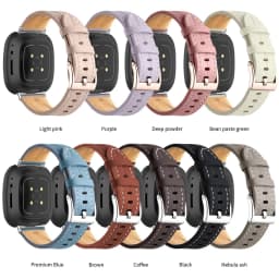 Genuine Leather Strap For Fitbit Versa 2 Lite Band Smart Watch Bracelet For Fitbit Versa 3 4 Sense 2 Correa Watchband Pin Buckle